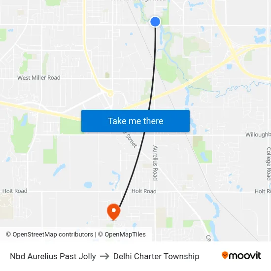 Nbd Aurelius Past Jolly to Delhi Charter Township map