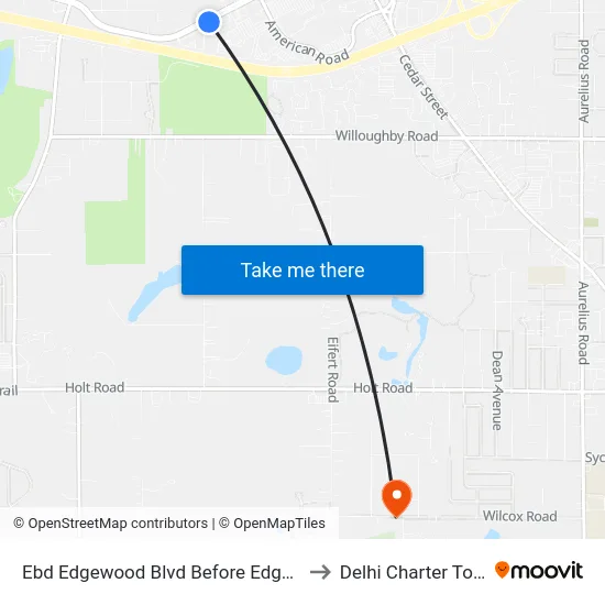 Ebd Edgewood Blvd Before Edgewood Circle to Delhi Charter Township map