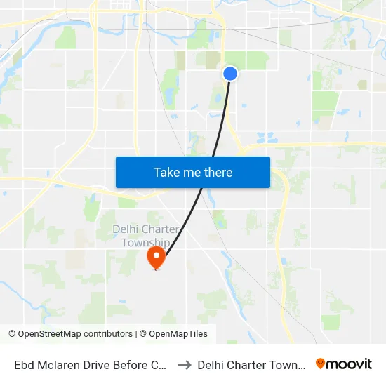 Ebd Mclaren Drive Before Collins to Delhi Charter Township map