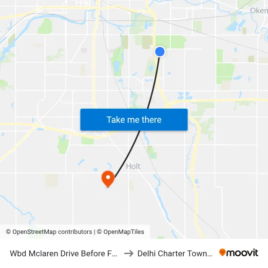 Wbd Mclaren Drive Before Forest to Delhi Charter Township map