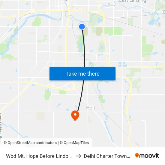 Wbd Mt. Hope Before Lindbergh to Delhi Charter Township map