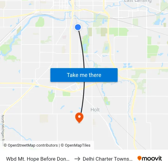 Wbd Mt. Hope Before Donora to Delhi Charter Township map