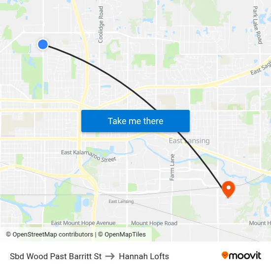 Sbd Wood Past Barritt St to Hannah Lofts map