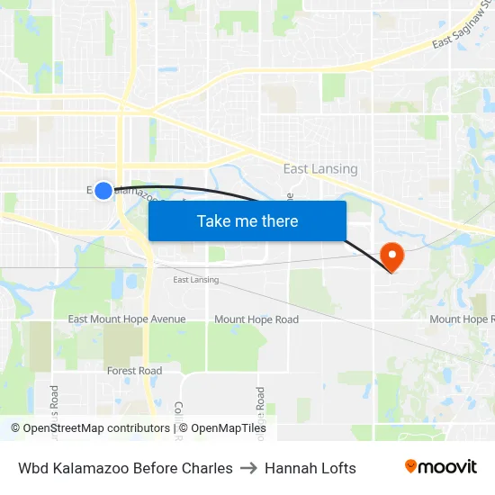 Wbd Kalamazoo Before Charles to Hannah Lofts map