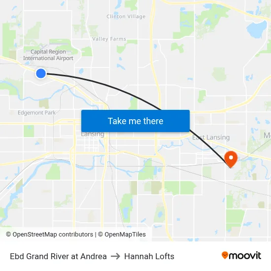 Ebd Grand River at Andrea to Hannah Lofts map