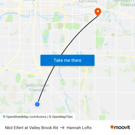 Nbd Eifert at Valley Brook Rd to Hannah Lofts map