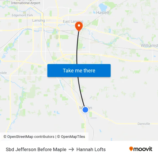 Sbd Jefferson Before Maple to Hannah Lofts map