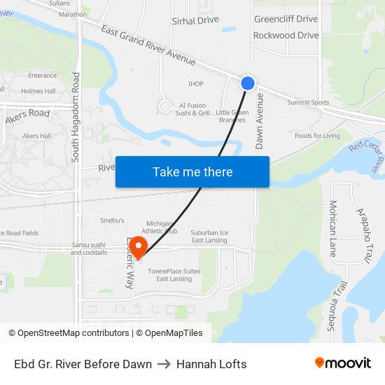 Ebd Gr. River Before Dawn to Hannah Lofts map