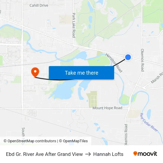 Ebd Gr. River Ave After Grand View to Hannah Lofts map