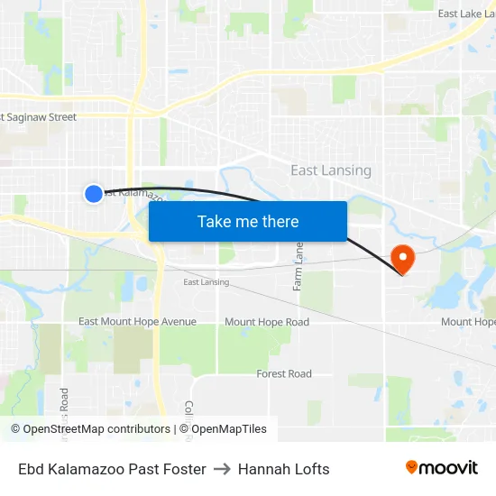 Ebd Kalamazoo Past Foster to Hannah Lofts map