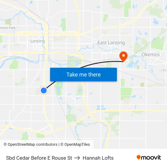 Sbd Cedar Before E Rouse St to Hannah Lofts map