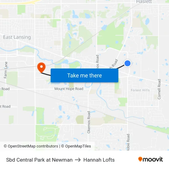 Sbd Central Park at Newman to Hannah Lofts map