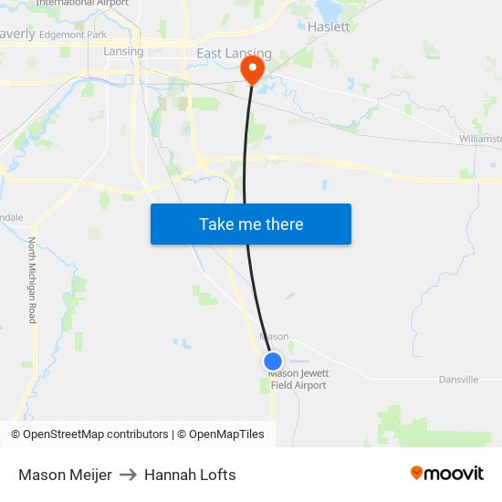 Mason Meijer to Hannah Lofts map