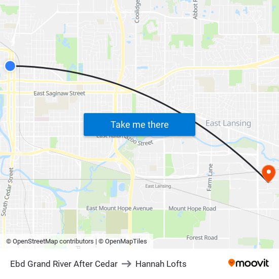 Ebd Grand River After Cedar to Hannah Lofts map