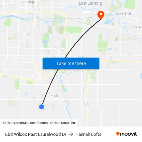 Ebd Wilcox Past Laurelwood Dr to Hannah Lofts map