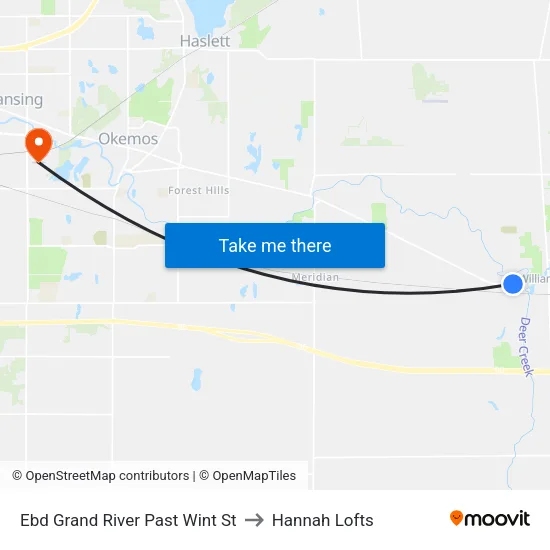 Ebd Grand River Past Wint St to Hannah Lofts map