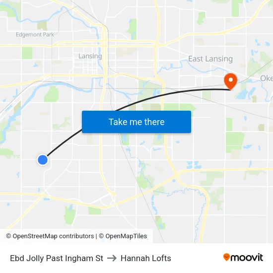 Ebd Jolly Past Ingham St to Hannah Lofts map