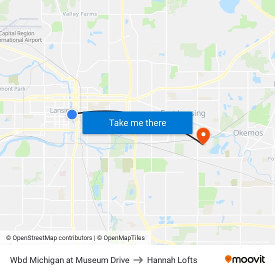 Wbd Michigan at Museum Drive to Hannah Lofts map