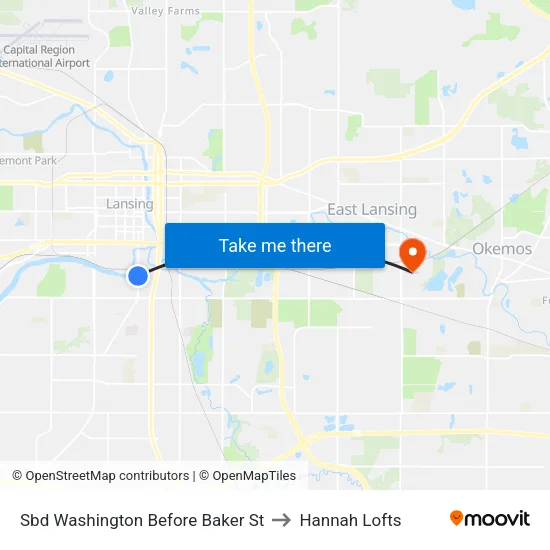 Sbd Washington Before Baker St to Hannah Lofts map