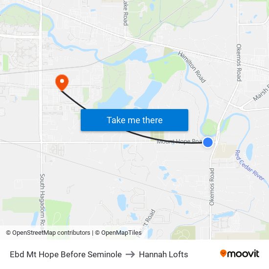 Ebd Mt Hope Before Seminole to Hannah Lofts map