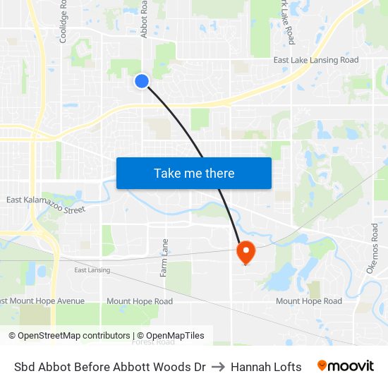 Sbd Abbot Before Abbott Woods Dr to Hannah Lofts map