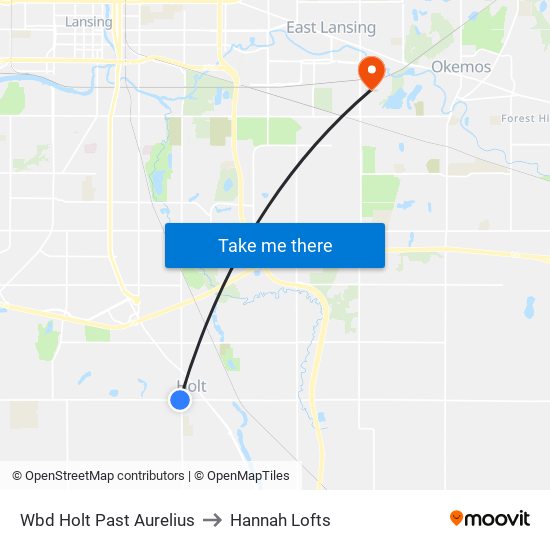 Wbd Holt Past Aurelius to Hannah Lofts map