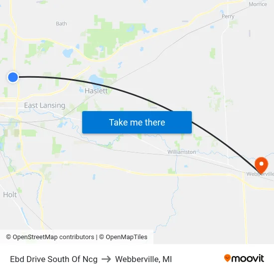 Ebd Drive South Of Ncg to Webberville, MI map