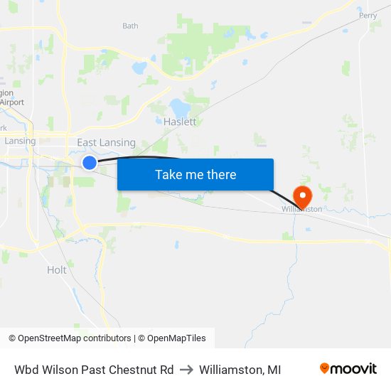 Wbd Wilson Past Chestnut Rd to Williamston, MI map