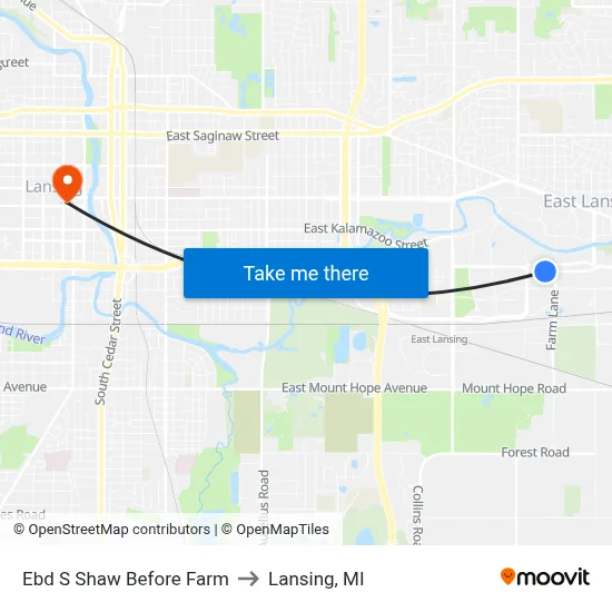 Ebd S Shaw Before Farm to Lansing, MI map