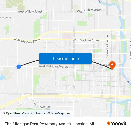 Ebd Michigan Past Rosemary Ave to Lansing, MI map