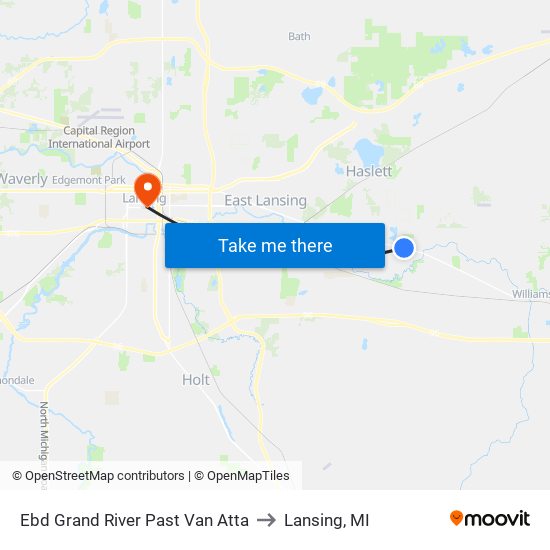 Ebd Grand River Past Van Atta to Lansing, MI map