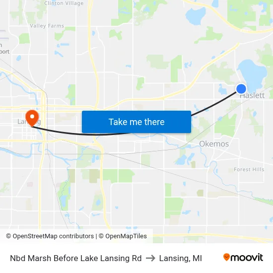 Nbd Marsh Before Lake Lansing Rd to Lansing, MI map