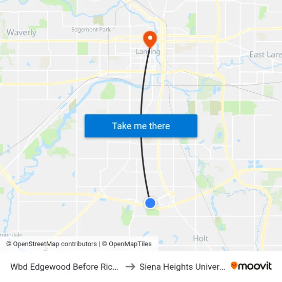 Wbd Edgewood Before Richard to Siena Heights University map