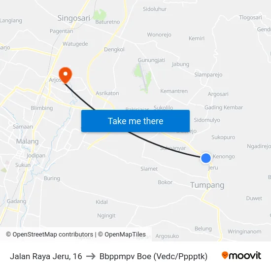 Jalan Raya Jeru, 16 to Bbppmpv Boe (Vedc/Pppptk) map