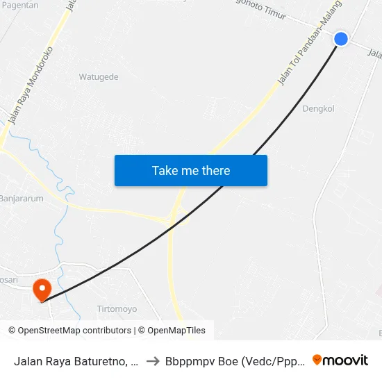 Jalan Raya Baturetno, 150 to Bbppmpv Boe (Vedc/Pppptk) map