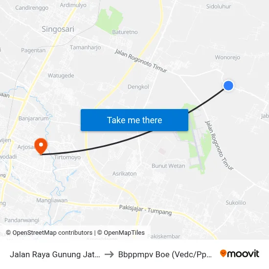 Jalan Raya Gunung Jati, 75 to Bbppmpv Boe (Vedc/Pppptk) map