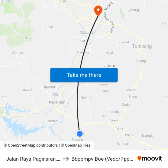 Jalan Raya Pagelaran, 16 to Bbppmpv Boe (Vedc/Pppptk) map