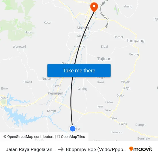 Jalan Raya Pagelaran, 8 to Bbppmpv Boe (Vedc/Pppptk) map