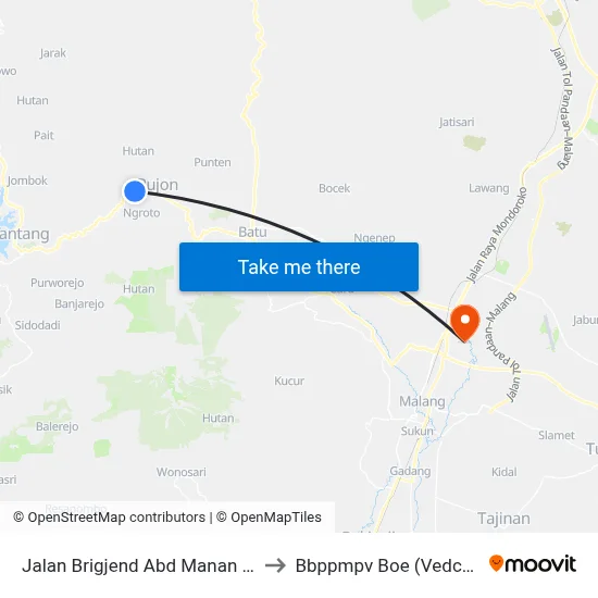 Jalan Brigjend Abd Manan Wijaya, 16 to Bbppmpv Boe (Vedc/Pppptk) map