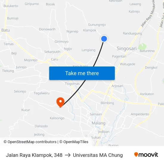 Jalan Raya Klampok, 348 to Universitas MA Chung map