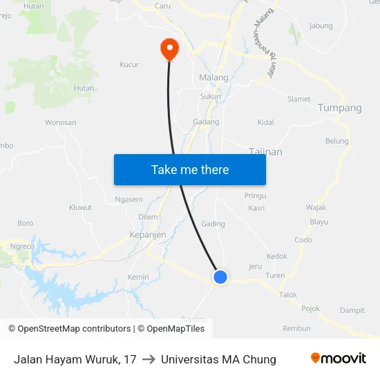 Jalan Hayam Wuruk, 17 to Universitas MA Chung map