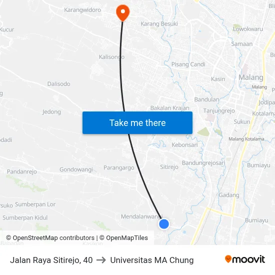 Jalan Raya Sitirejo, 40 to Universitas MA Chung map
