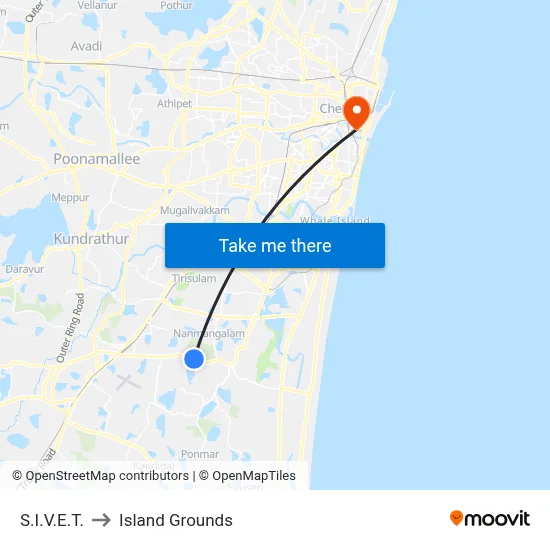 S.I.V.E.T. to Island Grounds map