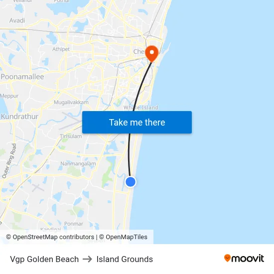 Vgp Golden Beach to Island Grounds map
