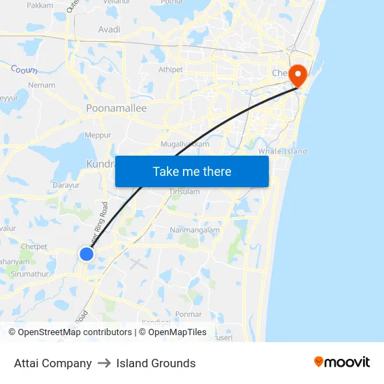 Attai Company to Island Grounds map