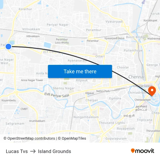 Lucas Tvs to Island Grounds map