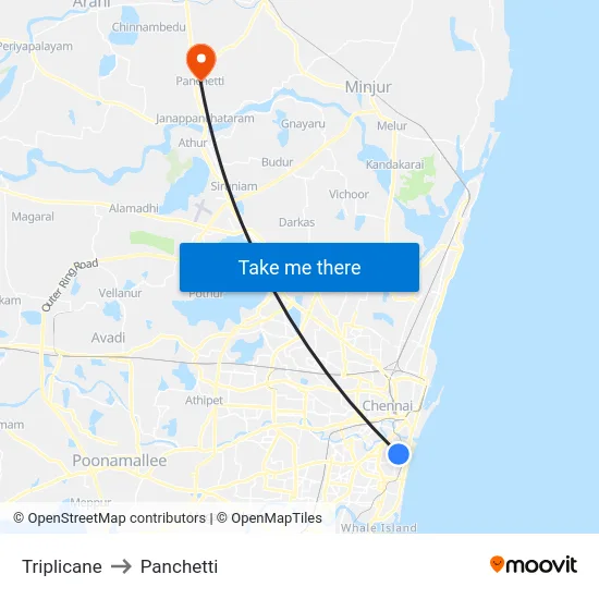 Triplicane to Panchetti map