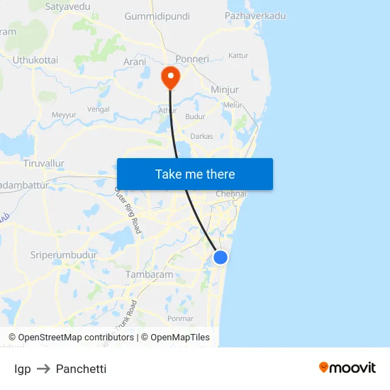 Igp to Panchetti map