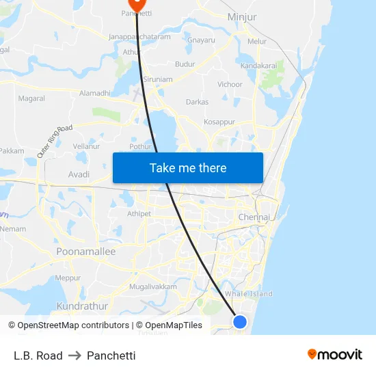 L.B. Road to Panchetti map