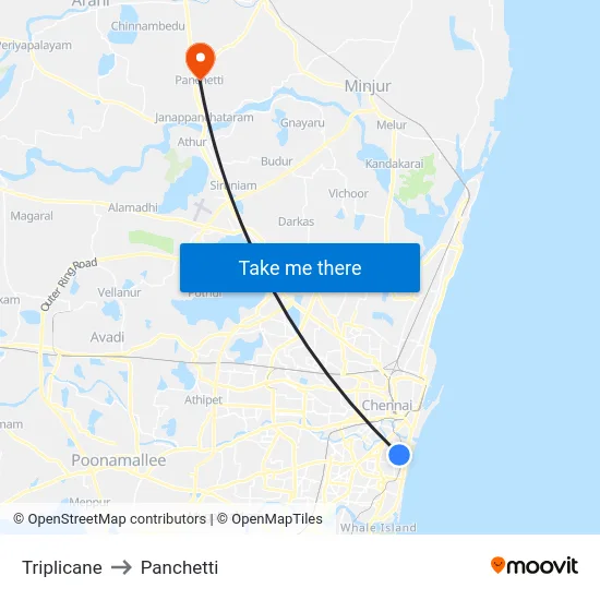 Triplicane to Panchetti map